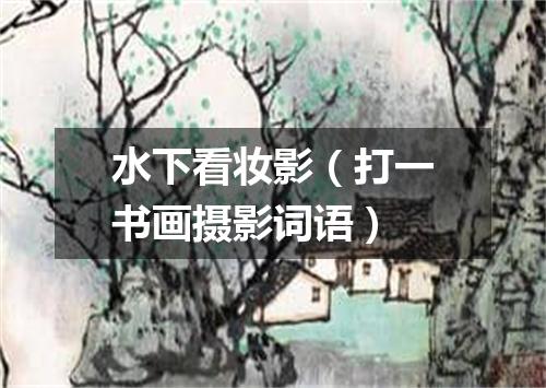 水下看妆影（打一书画摄影词语）