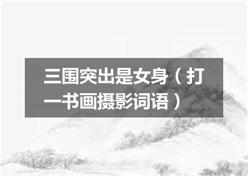 三围突出是女身（打一书画摄影词语）
