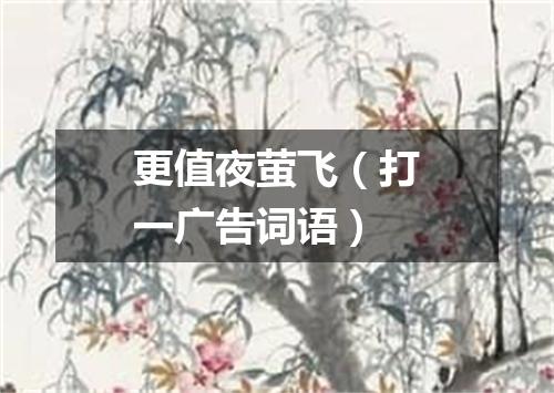 更值夜萤飞（打一广告词语）