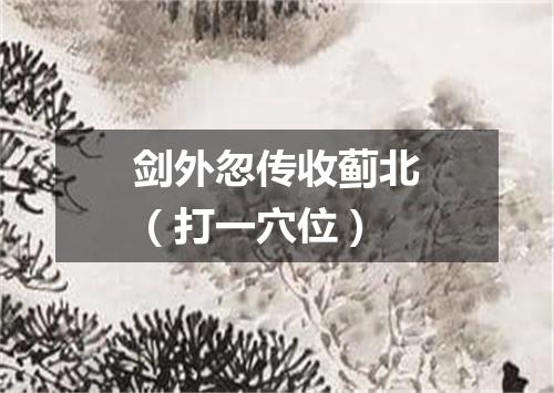 剑外忽传收蓟北（打一穴位）