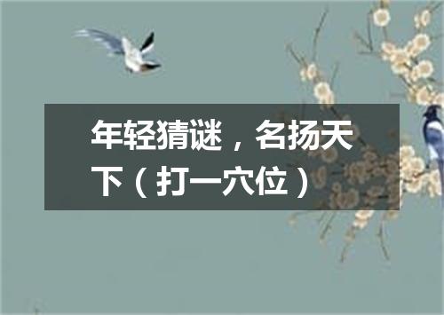 年轻猜谜，名扬天下（打一穴位）