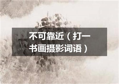 不可靠近（打一书画摄影词语）