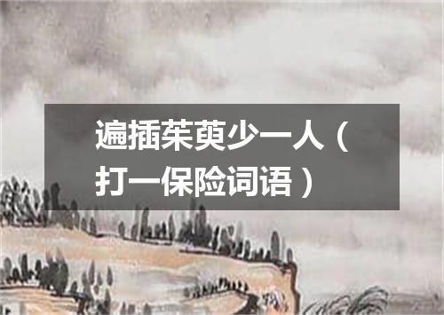 遍插茱萸少一人（打一保险词语）