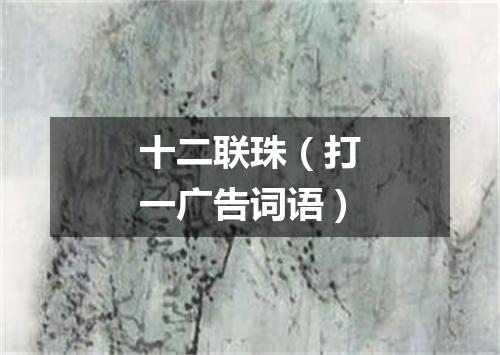 十二联珠（打一广告词语）