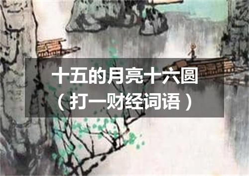 十五的月亮十六圆（打一财经词语）