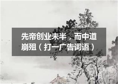 先帝创业未半，而中道崩殂（打一广告词语）
