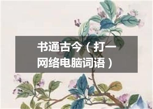 书通古今（打一网络电脑词语）