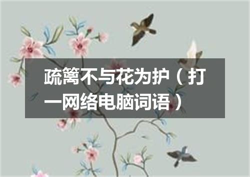 疏篱不与花为护（打一网络电脑词语）