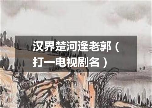 汉界楚河逢老郭（打一电视剧名）