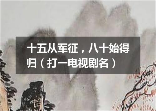 十五从军征，八十始得归（打一电视剧名）