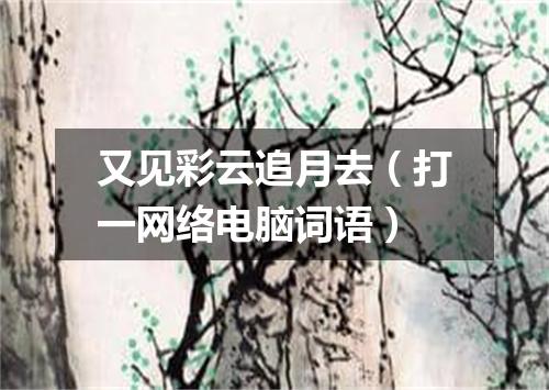 又见彩云追月去（打一网络电脑词语）