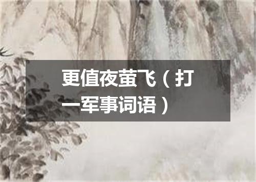 更值夜萤飞（打一军事词语）