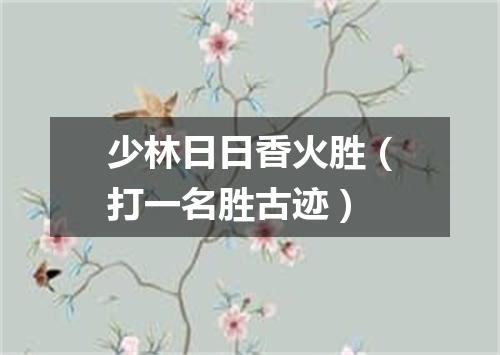 少林日日香火胜（打一名胜古迹）