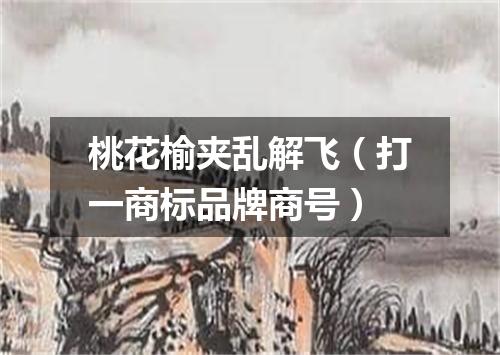 桃花榆夹乱解飞（打一商标品牌商号）