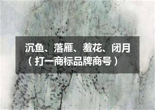 沉鱼、落雁、羞花、闭月（打一商标品牌商号）