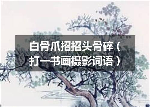 白骨爪招招头骨碎（打一书画摄影词语）