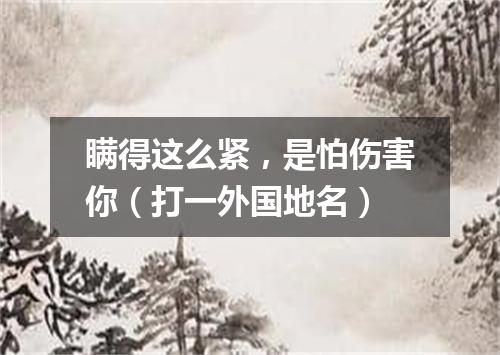 瞒得这么紧，是怕伤害你（打一外国地名）