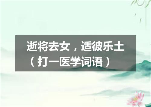 逝将去女，适彼乐土（打一医学词语）