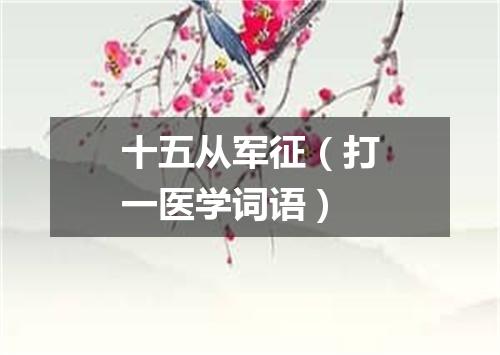 十五从军征（打一医学词语）