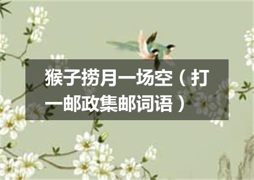 猴子捞月一场空（打一邮政集邮词语）