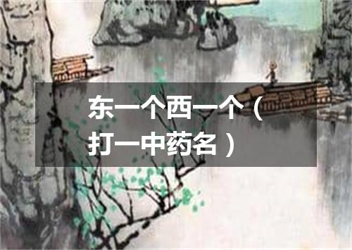 东一个西一个（打一中药名）