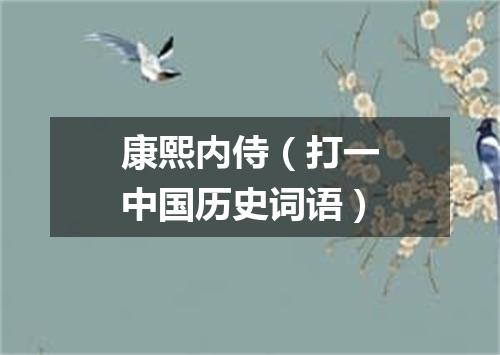 康熙内侍（打一中国历史词语）