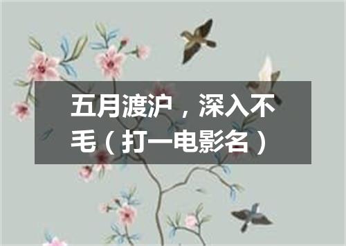 五月渡沪，深入不毛（打一电影名）