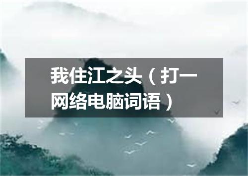 我住江之头（打一网络电脑词语）