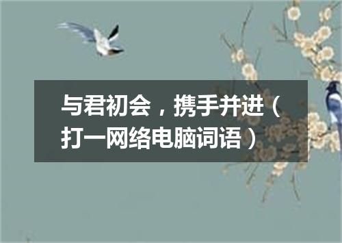 与君初会，携手并进（打一网络电脑词语）