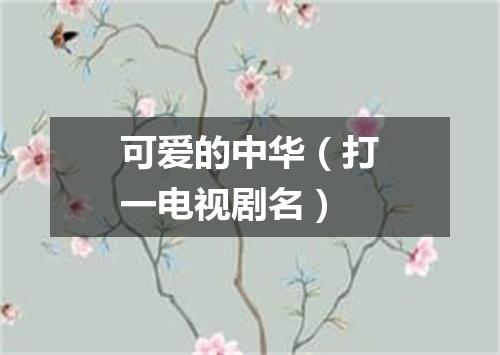 可爱的中华（打一电视剧名）