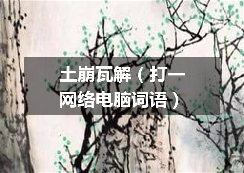土崩瓦解（打一网络电脑词语）