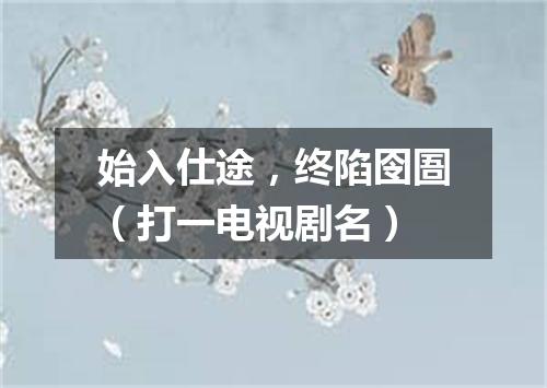 始入仕途，终陷囹圄（打一电视剧名）