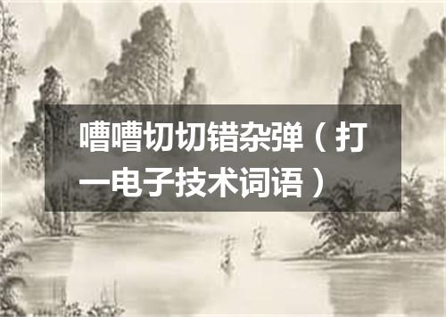 嘈嘈切切错杂弹（打一电子技术词语）