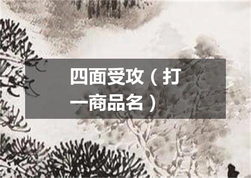 四面受攻（打一商品名）