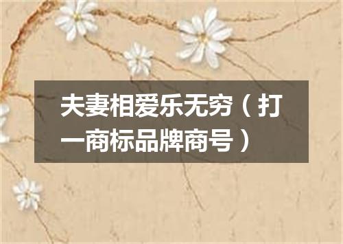 夫妻相爱乐无穷（打一商标品牌商号）