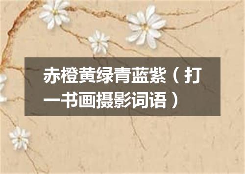 赤橙黄绿青蓝紫（打一书画摄影词语）