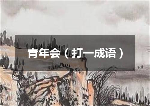 青年会（打一成语）
