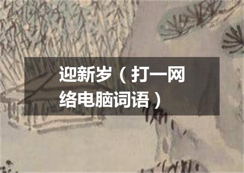 迎新岁（打一网络电脑词语）