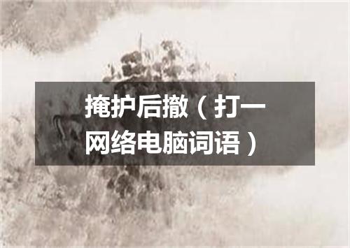 掩护后撤（打一网络电脑词语）