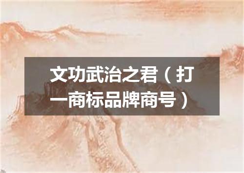 文功武治之君（打一商标品牌商号）