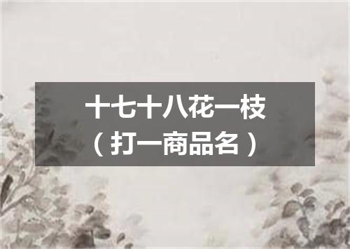 十七十八花一枝（打一商品名）