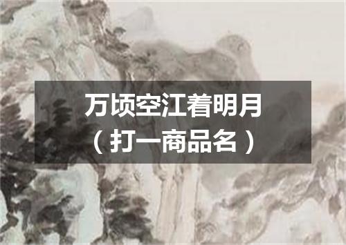 万顷空江着明月（打一商品名）