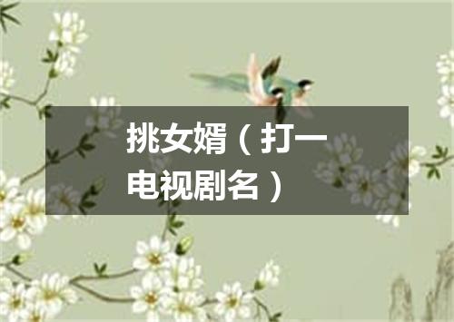 挑女婿（打一电视剧名）