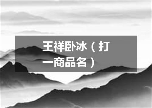 王祥卧冰（打一商品名）