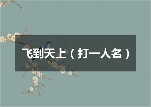 飞到天上（打一人名）