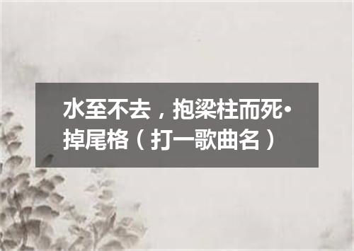水至不去，抱梁柱而死·掉尾格（打一歌曲名）