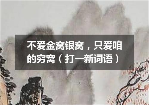 不爱金窝银窝，只爱咱的穷窝（打一新词语）