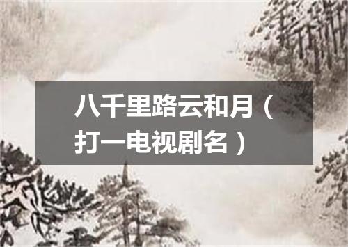 八千里路云和月（打一电视剧名）