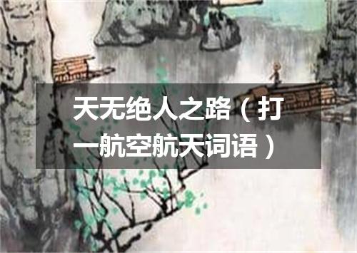 天无绝人之路（打一航空航天词语）