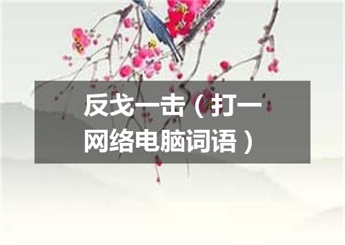 反戈一击（打一网络电脑词语）